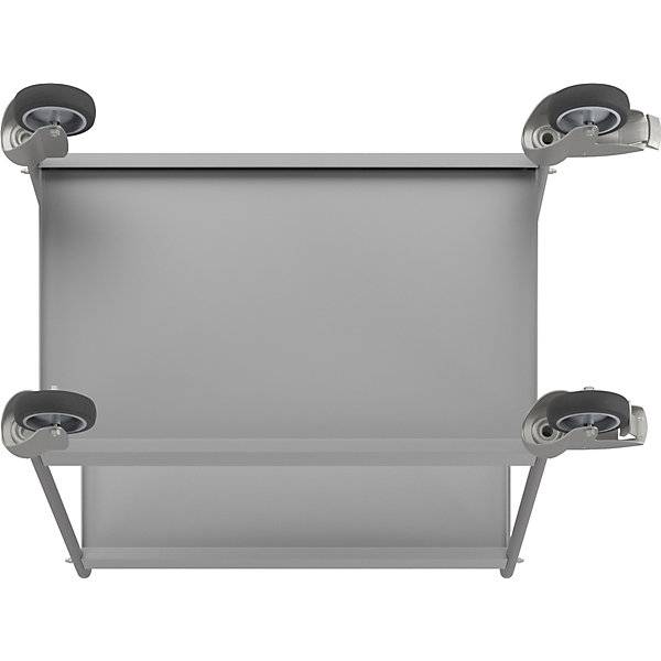 Beistellwagen mit 4 Lenkrollen 2 mit Doppelstopp Rad-Ø 100 mm. TAKKT Industrial & Packaging GmbH 45346549-4