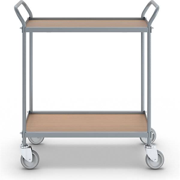 Servierwagen Etagenhöhe 530 mm 2 Etagen mit 4 Lenkrollen Rad-Ø 100 mm. TAKKT Industrial & Packaging GmbH-3