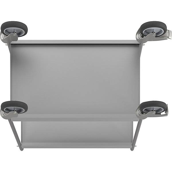 Beistellwagen mit 4 Lenkrollen 2 mit Doppelstopp Rad-Ø 125 mm. TAKKT Industrial & Packaging GmbH 45346749-4