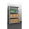 Lager-Schraubregal Bauart mittelschwer beidseitig HxBxT 1500 x 1000 x 600 mm lichtgrau Grundregal. TAKKT