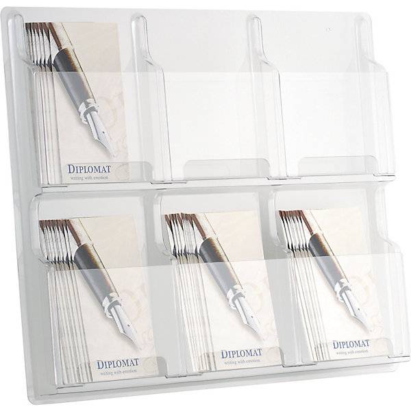Wanddisplay CLEARLY transparent mit 6 Fächern x DIN A5. Maped Deutschland GmbH 11787849