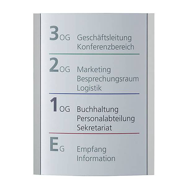 ORLANDO™ Wegweiser DIN A3 hoch HxB 420 x 320 mm Gewicht 182 kg. Moedel GmbH | Schilderfabrikation 11860049
