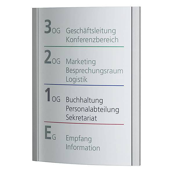 ORLANDO™ Wegweiser DIN A3 hoch HxB 420 x 320 mm Gewicht 182 kg. Moedel GmbH | Schilderfabrikation 11860049-1