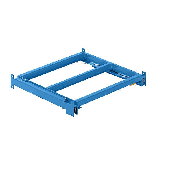Auszugrahmen, BxT 1290 x 1260 mm, Fachlast 800 kg, 65% ausziehbar, lichtblau., LISTA, 119284 49-0