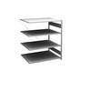 Steckregal Bauart leicht einseitig HxBxT 1200 x 1000 x 800 mm verzinkt Anbauregal. Jul. vom Hofe GmbH & CO.