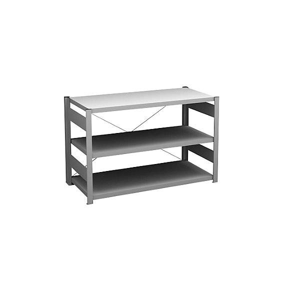 Steckregal Bauart leicht einseitig HxBxT 825 x 1300 x 600 mm verzinkt Grundregal. Jul. vom Hofe GmbH & CO.-0