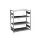 Steckregal Bauart leicht einseitig HxBxT 1200 x 1000 x 500 mm verzinkt Grundregal. Jul. vom Hofe GmbH & CO.