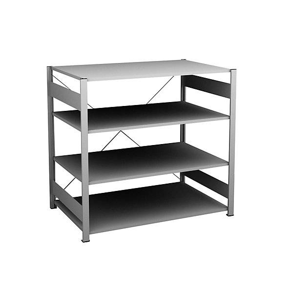 Steckregal Bauart leicht einseitig HxBxT 1200 x 1300 x 800 mm verzinkt Grundregal. Jul. vom Hofe GmbH & CO.-0