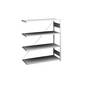 Steckregal Bauart leicht einseitig HxBxT 1200 x 1000 x 400 mm grau Anbauregal. Jul. vom Hofe GmbH & CO. KG.