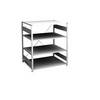 Steckregal Bauart leicht einseitig HxBxT 1200 x 1000 x 800 mm grau Grundregal. Jul. vom Hofe GmbH & CO. KG.