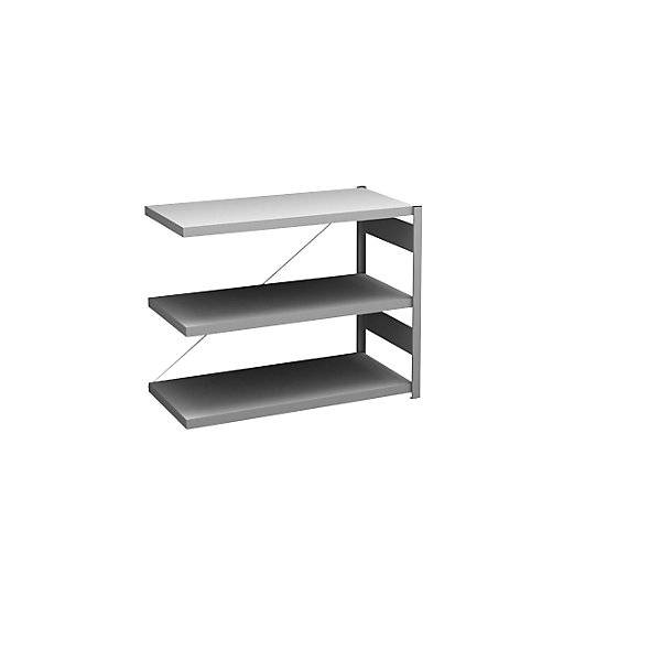 Steckregal Bauart leicht einseitig HxBxT 825 x 1000 x 500 mm verzinkt Anbauregal. Jul. vom Hofe GmbH & CO.-0