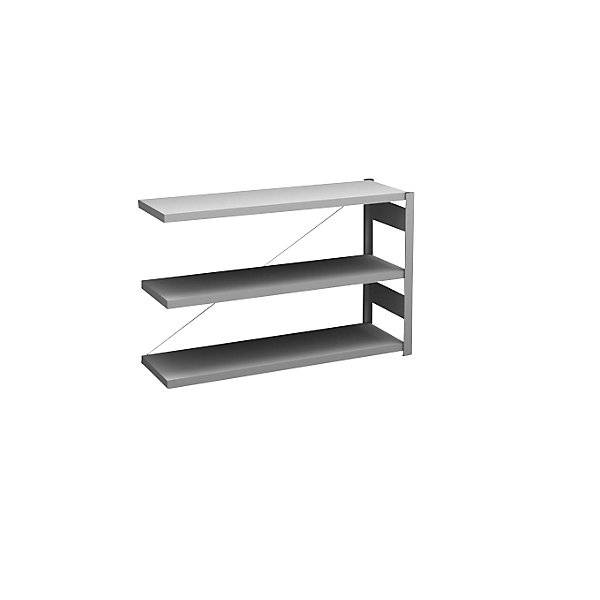 Steckregal Bauart leicht einseitig HxBxT 825 x 1300 x 400 mm verzinkt Anbauregal. Jul. vom Hofe GmbH & CO.-0