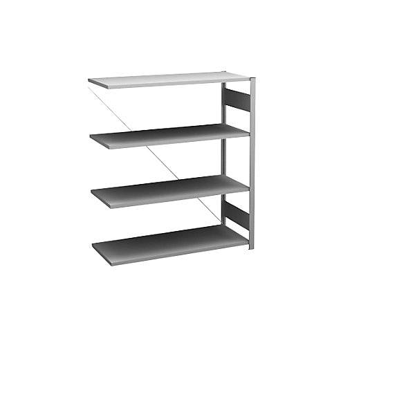 Steckregal Bauart leicht einseitig HxBxT 1200 x 1000 x 400 mm verzinkt Anbauregal. Jul. vom Hofe GmbH & CO.