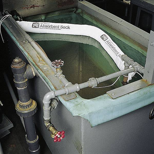 SKIMMER Bindevlies-Saugstrumpf Länge 1220 mm VE 10 Stk 38 l/VE Ø 80 mm. New Pig BV 52852049-1