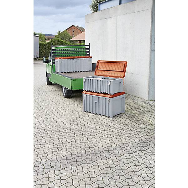 Universalbox aus Polyethylen Inhalt 250 l Traglast 200 kg gelb. Cemo GmbH 12020349-1
