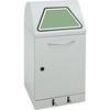 Wertstoffsammler mit Pedal mit Abfallsackhalterung Volumen 45 l lichtgrau. Stumpf Metall GmbH 53164949