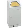 Wertstoffsammler mit Pedal mit Abfallsackhalterung Volumen 60 l lichtgrau. Stumpf Metall GmbH 53165249