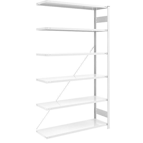 AntiBak®-Steckregal antibakteriell Regalhöhe 2500 mm Anbauregal Fachbodenbreite 1300 mm Fachbodentiefe 500