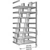 Ordner- und Archiv-Steckregal verzinkt Höhe 3000 mm doppelseitig Boden-BxT 800 x 600 mm Anbaufeld. Scholz