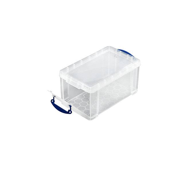 REALLY USEFUL Stapelbox mit Deckel und Frontklappe Volumen 8 l LxBxH 340 x 200 x 175 mm VE 4 Stk. Alpha