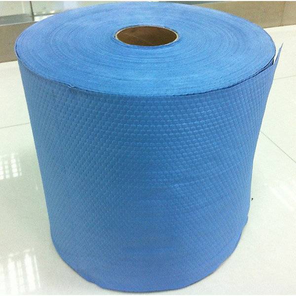 Wischtuchrolle BxL 320 mm x 1615 m heavy Wabenmuster blau. Emtez GmbH 12387349-3
