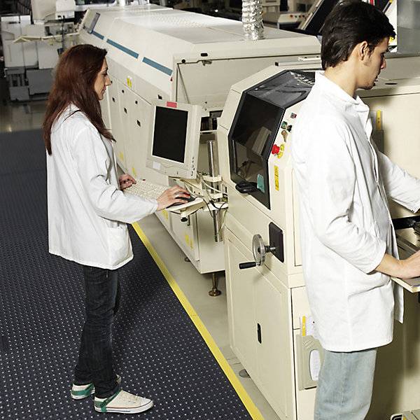 Bodenplatten-Stecksystem Skywalker HD genoppt ESD LxBxH 910 x 910 x 13 mm schwarz. Justrite Safety Group EMEA-1