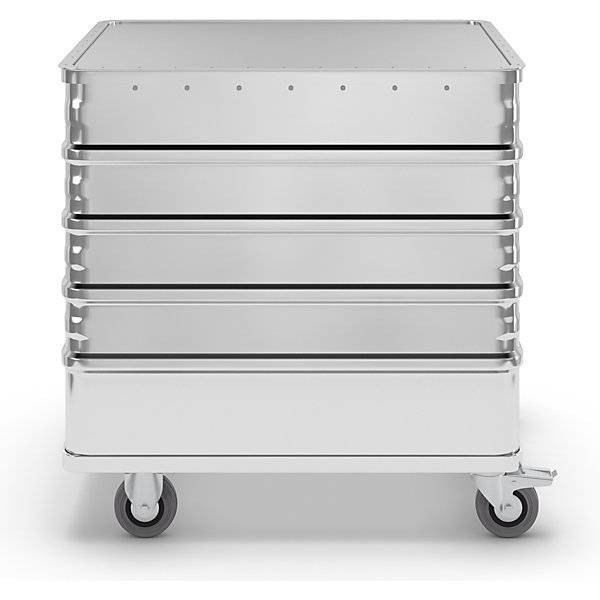 Alu-Kastenwagen Vollwand mit Deckel Volumen 223 l. Gmoehling Transportgeraete | GmbH 12409849-2