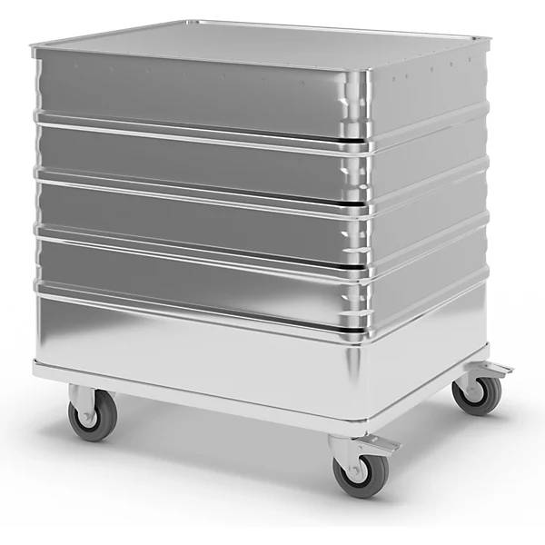 Alu-Kastenwagen Vollwand mit Deckel Volumen 223 l. Gmoehling Transportgeraete | GmbH 12409849-4