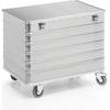 Alu-Kastenwagen Vollwand mit Deckel Volumen 415 l. Gmoehling Transportgeraete | GmbH 12410249