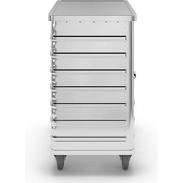 Gmöhling 124108 Alu-Kastenwagen, abklappbare Seitenwand, mit Deckel, Volumen 355 l.-4