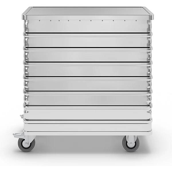 Alu-Kastenwagen absenkbare Seitenwand mit Deckel Volumen 355 l. Gmoehling Transportgeraete | GmbH 12411349-1