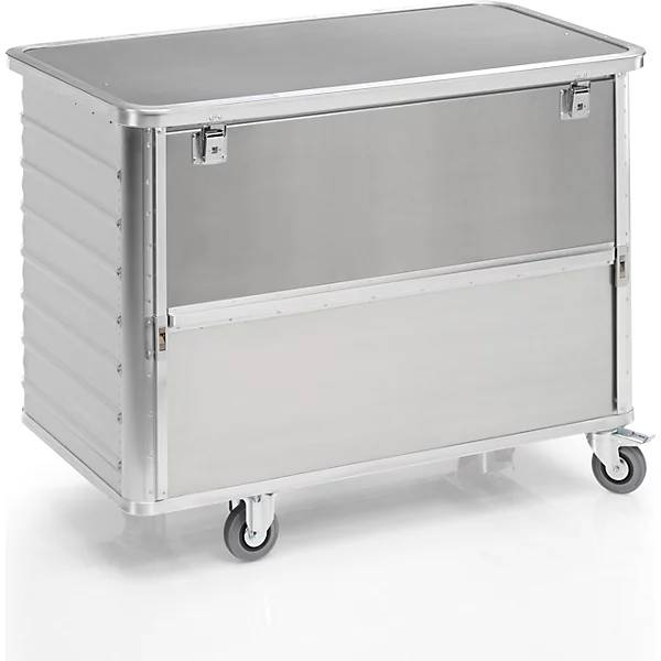 Alu-Kastenwagen absenkbare Seitenwand mit Deckel Volumen 650 l. Gmoehling Transportgeraete | GmbH 12411549-0