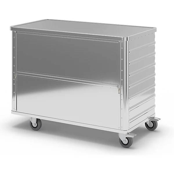 Alu-Kastenwagen absenkbare Seitenwand mit Deckel Volumen 650 l. Gmoehling Transportgeraete | GmbH 12411549-3