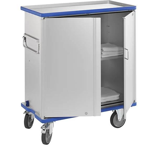 Schrankwagen aus Alu Tragfähigkeit 300 kg Außen-LxBxH 1220 x 640 x 1406 mm. Gmoehling Transportgeraete | GmbH-1