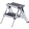 Alu-Klapptreppe Stufen Alu mit PVC-Belag ohne Sicherheitsbügel 2 Stufen. WAKÜ-Geräte GmbH 13100849