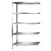Edelstahlregal Regalhöhe 2000 mm Anbauregal Breite x Tiefe 1100 x 500 mm. KEK GmbH 15992149