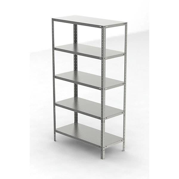 Edelstahlregal Regalhöhe 2000 mm Grundregal Breite x Tiefe 1100 x 500 mm. KEK GmbH 15973549-2