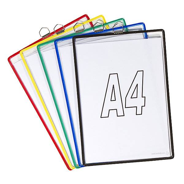 Hänge-Klarsichttasche für Format DIN A4 farblich sortiert VE 10 Stk. Tarifold SAS 14011249-0