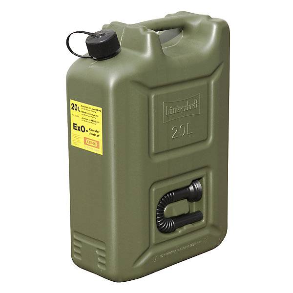 Ex0-Kanister nicht explosiv mit Ex-Schutz-Füllung Volumen 20 l. Cemo GmbH 12378849-0