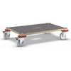 Transportroller MaxiGRIP rechteckig mit FSC®-Zertifizierung LxBxH 600 x 400 x 123 mm Tragfähigkeit 200 kg.