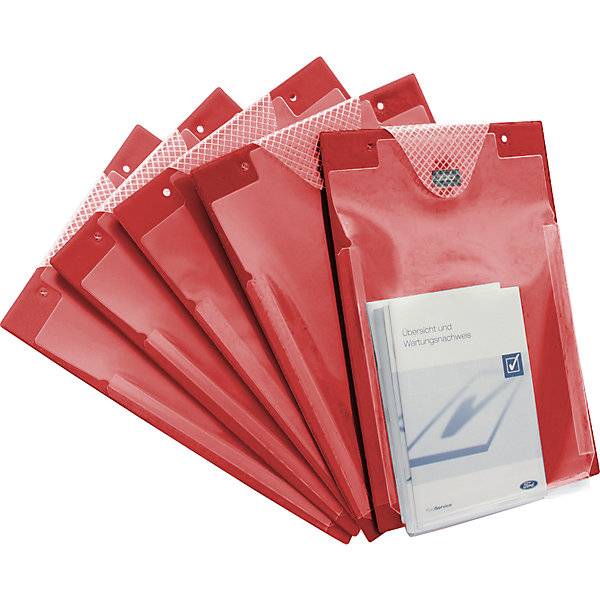 Auftragstasche DIN A4 TURBO, BxT 230 x 330 mm, VE 10 Stk, rot., EICHNER, 172260 49-0