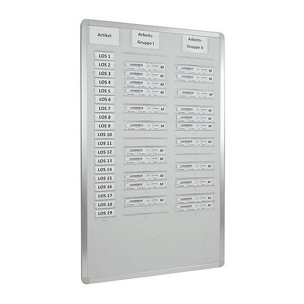 Orga-Easy-Plantafel Höhe 900 mm für DIN A5 vertikal Breite 535 mm zweireihig. Eichner Organisation 17242149