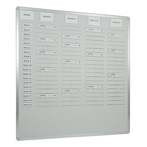 Orga-Easy-Plantafel Höhe 900 mm für DIN A5 vertikal Breite 915 mm vierreihig. Eichner Organisation 17243049-0