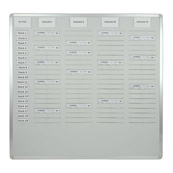 Orga-Easy-Plantafel Höhe 900 mm für DIN A5 vertikal Breite 915 mm vierreihig. Eichner Organisation 17243049-2