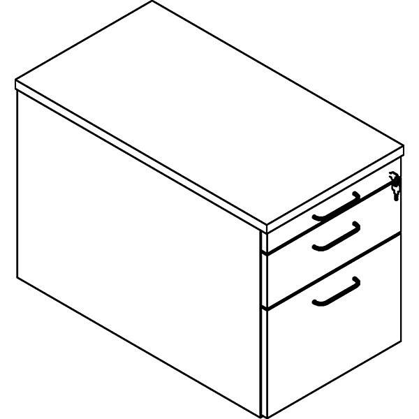 HANNA - Rollcontainer 1 Utensilienschub 1 Materialschub 1 Hängeregistratur Dekor Buche. FM Büromöbel GmbH-3
