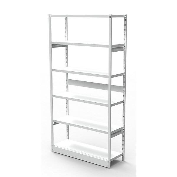 Büro-Steckregal ohne Rückwand Regalhöhe 1900 mm Grundregal Breite x Tiefe 760 x 400 mm. Theo Kerkmann GmbH &-0
