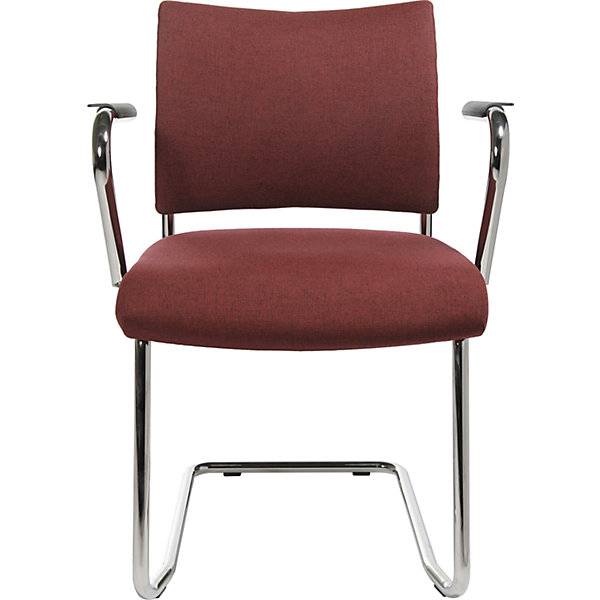 Besucherstuhl stapelbar Freischwinger Rückenlehne gepolstert VE 2 Stk blau. Topstar GmbH 17596549-4