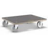 Transportroller MaxiGRIP rechteckig mit FSC®-Zertifizierung LxBxH 590 x 490 x 135 mm Tragfähigkeit 400 kg.