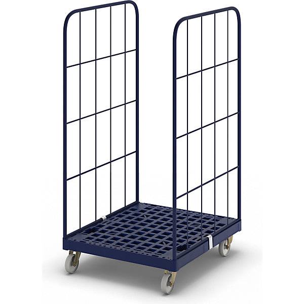 Rollbehälter mit Kunststoff-Rollplatte 2-seitig BxT 724 x 815 mm Nutzhöhe 1450 mm. ESB Engineering System Bau-0