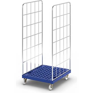 Rollbehälter mit Kunststoff-Rollplatte 2-seitig BxT 724 x 815 mm Nutzhöhe 1650 mm. ESB Engineering System Bau